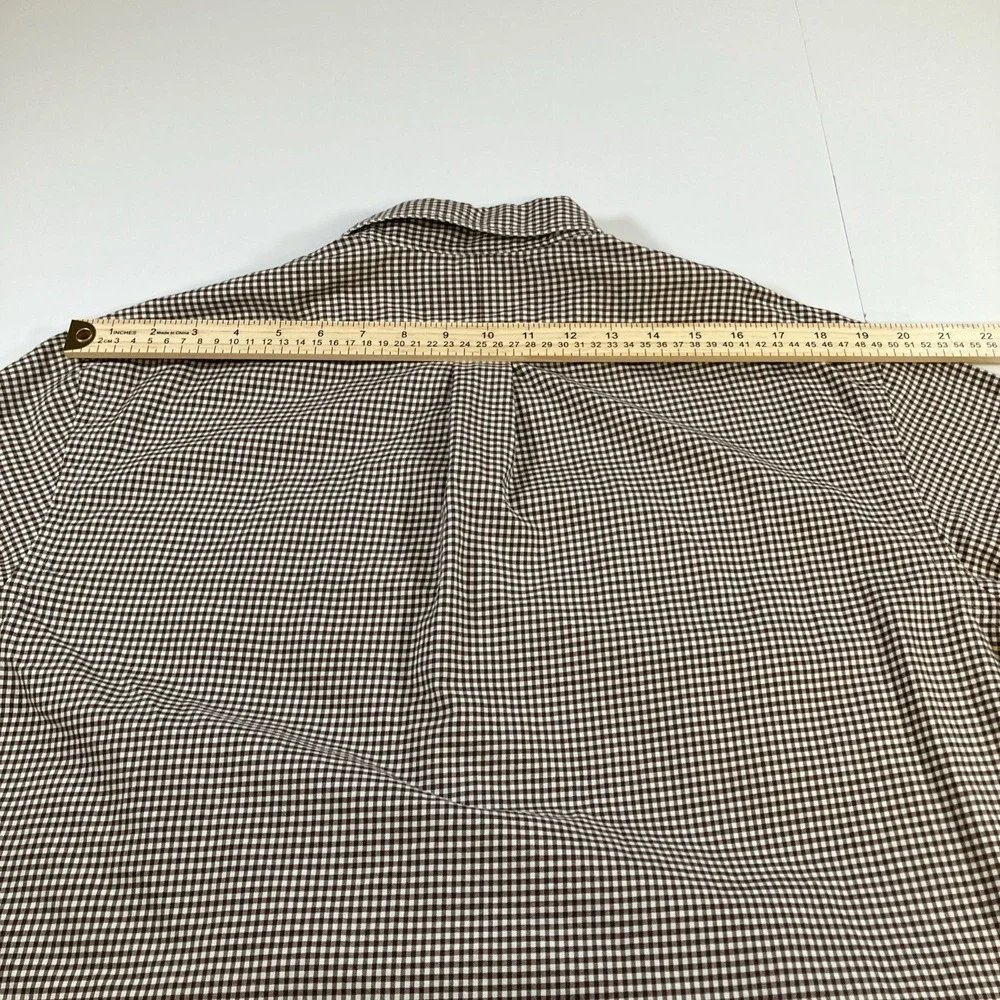 Polo‎ Ralph Lauren Shirt Mens XL Brown Gingham Check Button Down Cotton